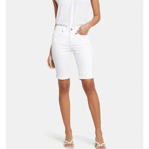 NYDJ Briella White Denim Shorts Sz 2